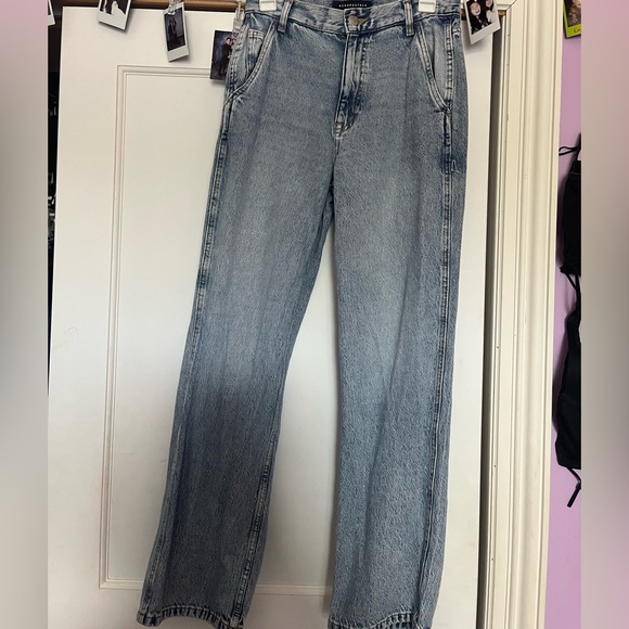 Blue denim, perfect fit, 90s fit, cuffable, US 5, worn once - Picture 1 of 2